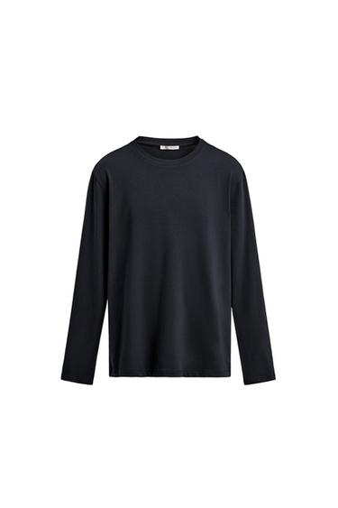 BASIC SLIM FIT T-SHIRT - Navy blue by Zara