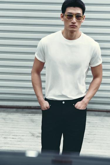 BASIC MEDIUM WEIGHT T-SHIRT /02 - White by Zara