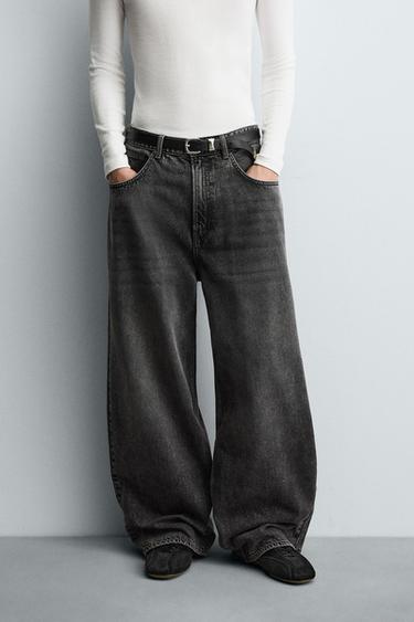 BAGGY FIT JEANS - Grey by Zara