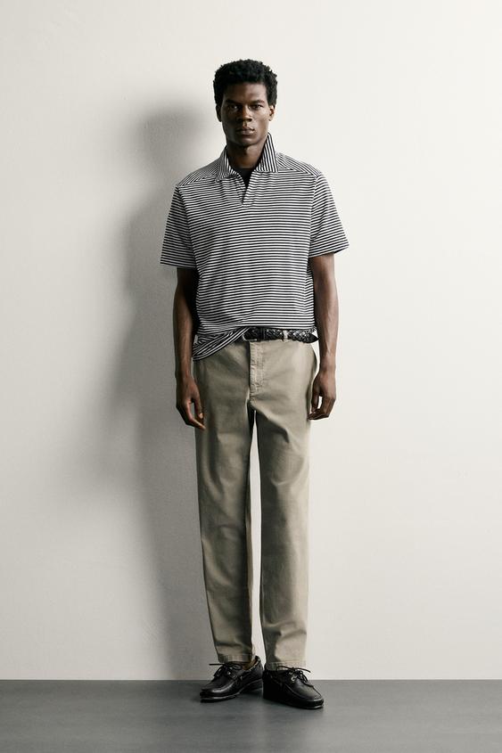 SLIM FIT CHINOS - Grey by Zara - Image 0