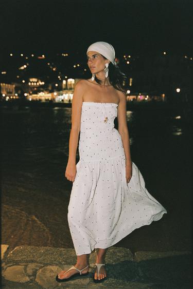 POMPOM MIDI DRESS - Multicoloured by Zara