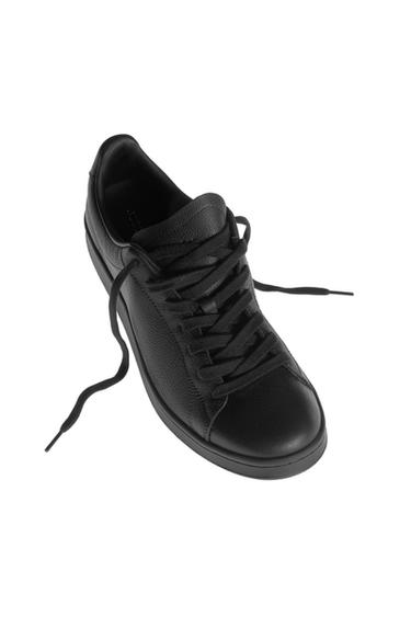 LEATHER TRAINERS - Black by Zara