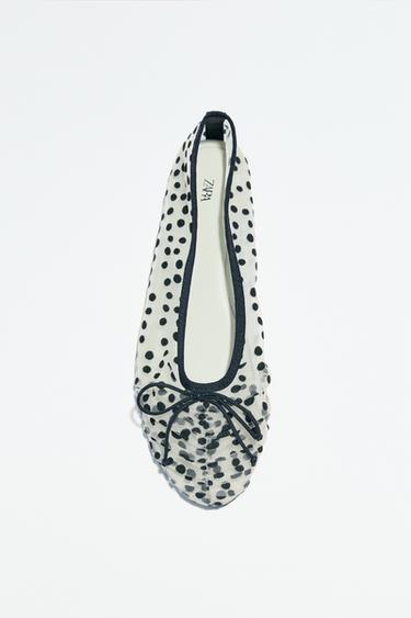 MESH BALLERINA WITH BOW - Multicoloured by Zara