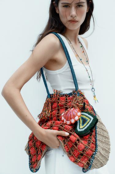 BEADED BRAIDED MAXI BAG - Multicoloured by Zara - Image 0