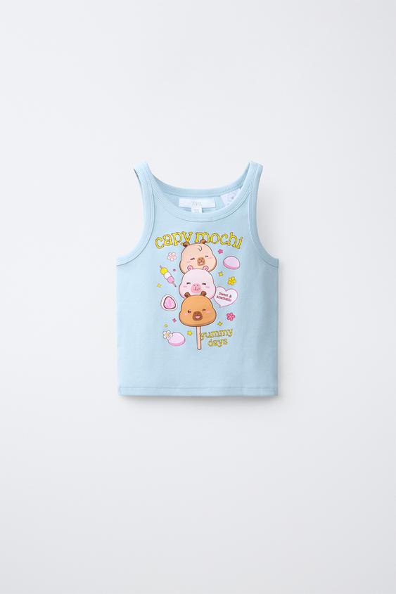 RIB CAPIBARA CAPYFUN © TOP - Pastel blue by Zara - Image 0