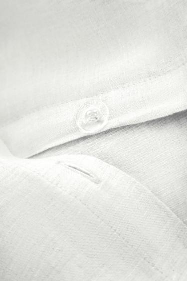 WASHED LINEN DUVET COVER (160 GxM²) - White by Zara