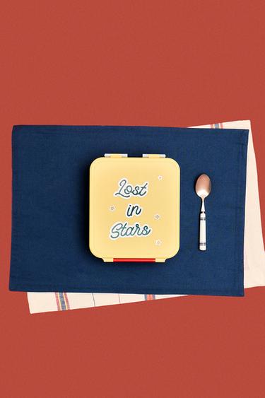 CHILDREN'S LUNCH BOX WITH SPACE STICKERS - Multicoloured by Zara
