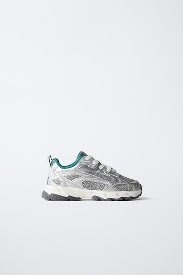 MESH TRAINERS - Green by Zara