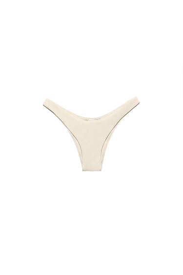 PLAIN BIKINI BOTTOMS - Ecru by Zara