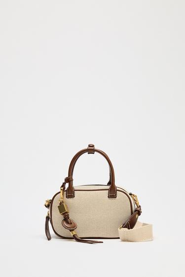 CONTRAST MINI BAG - Ecru by Zara