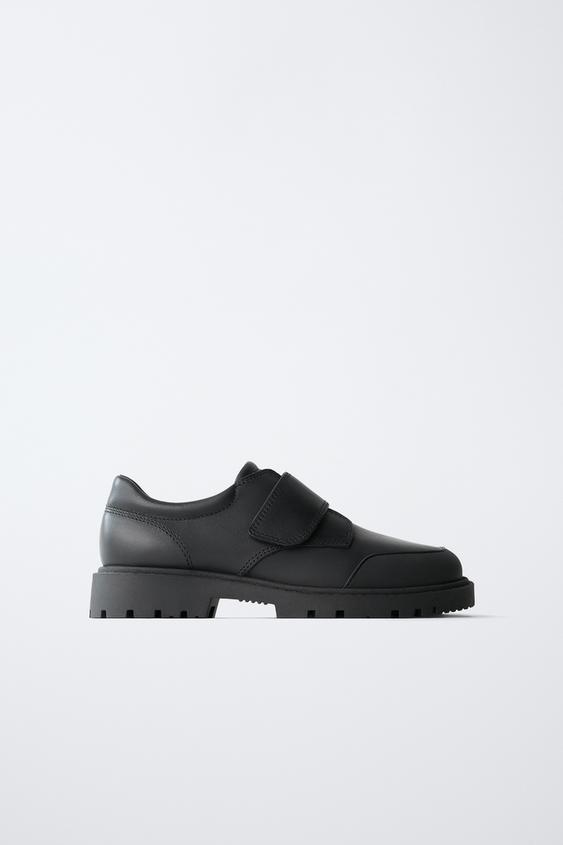 LEATHER SCHOOL SHOES - Black by Zara - Image 0
