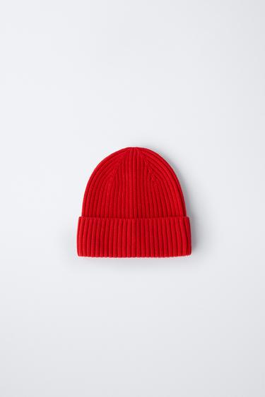 BASIC KNIT BEANIE - Red by Zara
