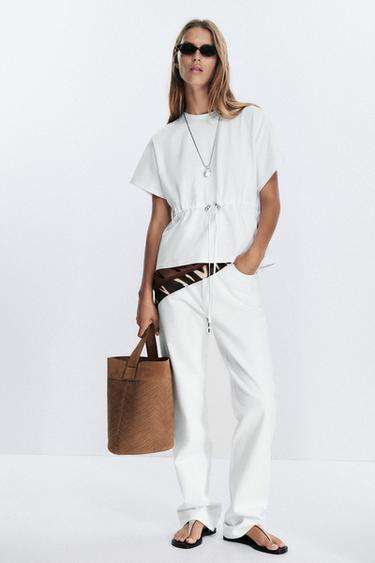 HEAVY COTTON T-SHIRT - White by Zara