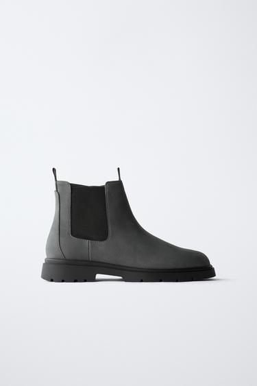 STRETCH ANKLE BOOTS - Grey by Zara