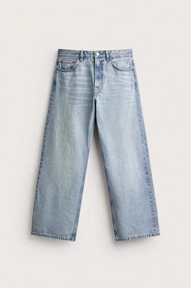 LOOSE FIT JEANS - Mid-blue by Zara