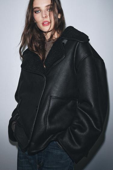 ZW COLLECTION DOUBLE-FACED JACKET - Black by Zara