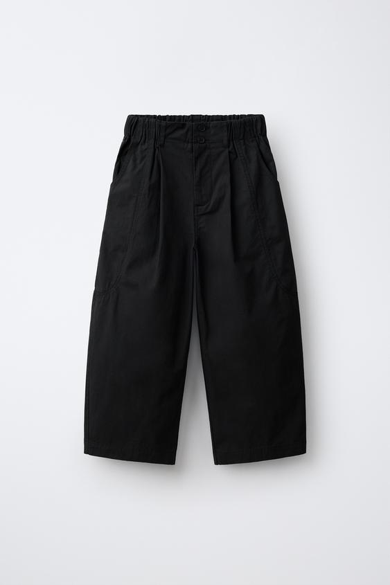 TECHNICAL BARREL TROUSERS - Black by Zara - Image 0