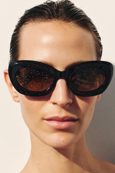 CATEYE SUNGLASSES - Black by Zara