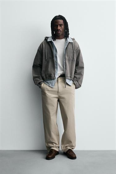 WASHED HOODED JACKET - Grey by Zara - Image 0