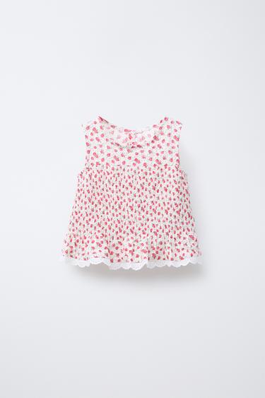 FLORAL TOP - Red by Zara