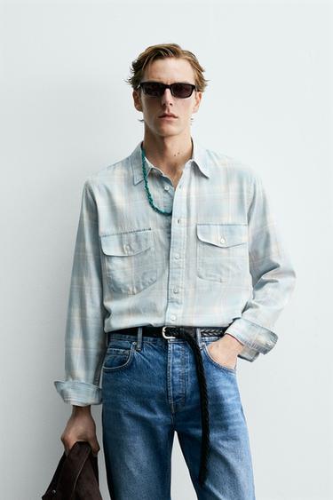 LIGHT DENIM SHIRT AARON LEVINE X ZARA - Light blue by Zara