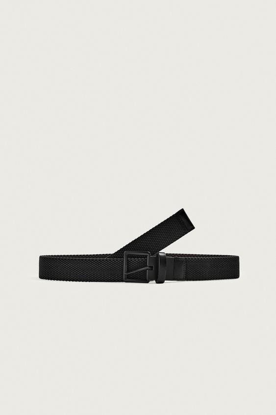 REVERSIBLE ELASTIC BELT - Black by Zara - Image 0