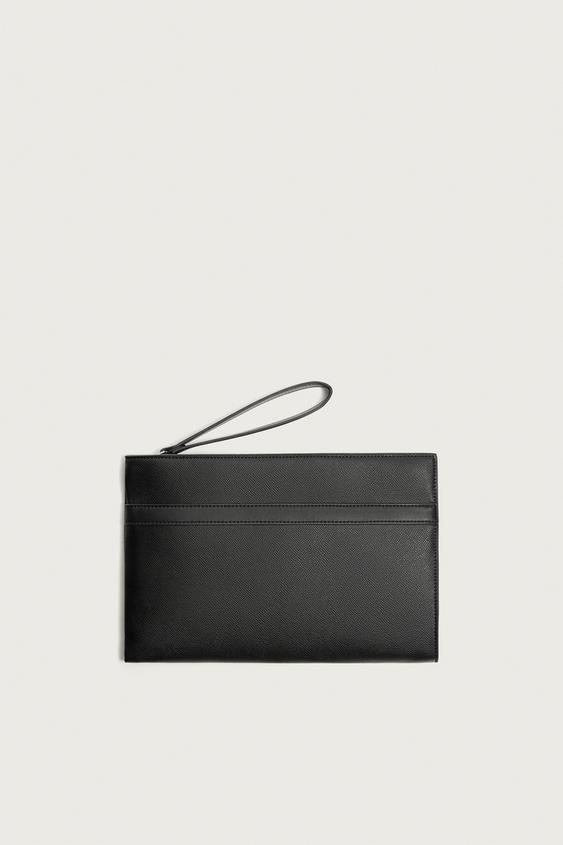 CONTRAST CLUTCH BAG - Black by Zara - Image 0