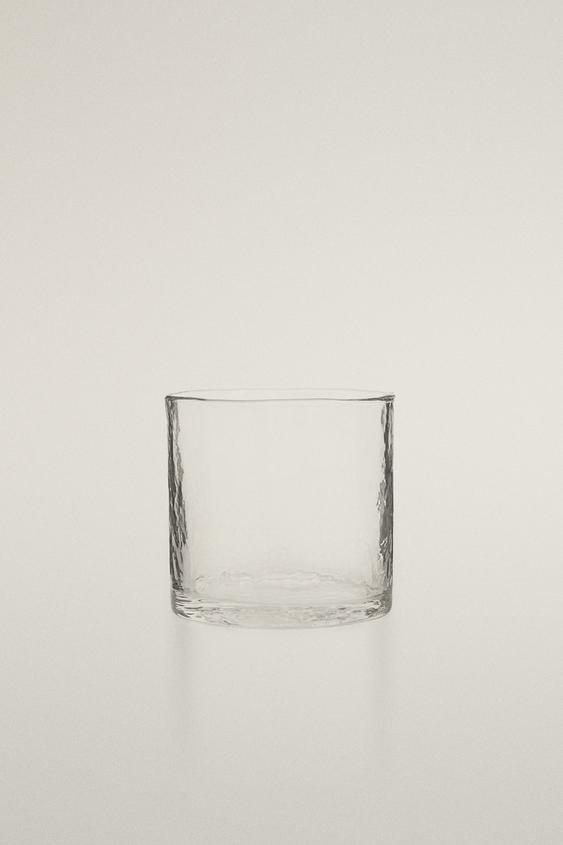 HAMMERED GLASS TUMBLER - Transparent by Zara - Image 0