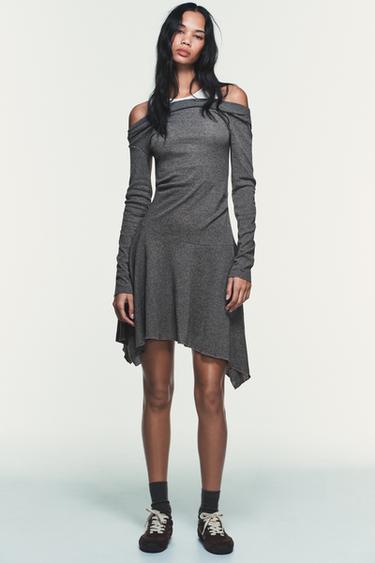 ASYMMETRIC SHORT DRESS - 831 by Zara