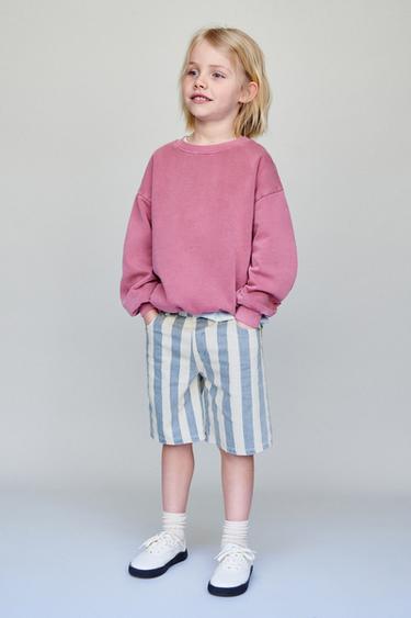 BAGGY DENIM BERMUDA SHORTS - Blue by Zara