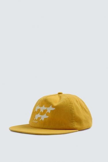 PUKAS SURF X ZARA FLAT PEAK CAP - Yellow by Zara