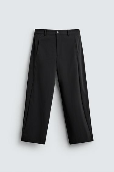 TECHNICAL BALLOON FIT TROUSERS - Black by Zara