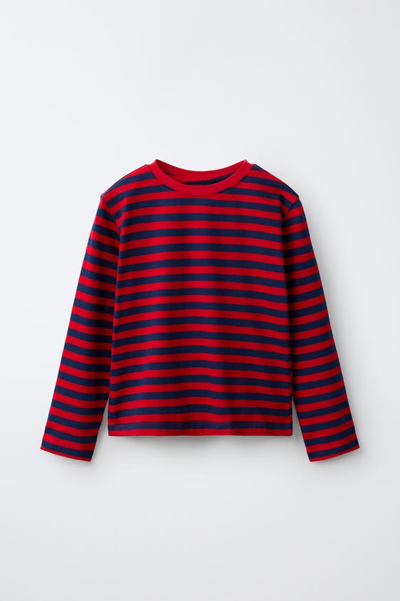 LONG SLEEVE STRIPED T-SHIRT - Stripes by Zara - Image 0