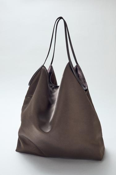 REVERSIBLE TOTE BAG - Chocolate by Zara