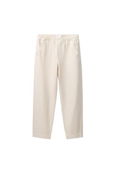 FLOWING SALGA TROUSERS - Light ecru by Zara