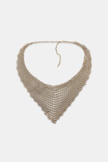 CONTRAST METAL MESH BELT - Gold / Silver by Zara