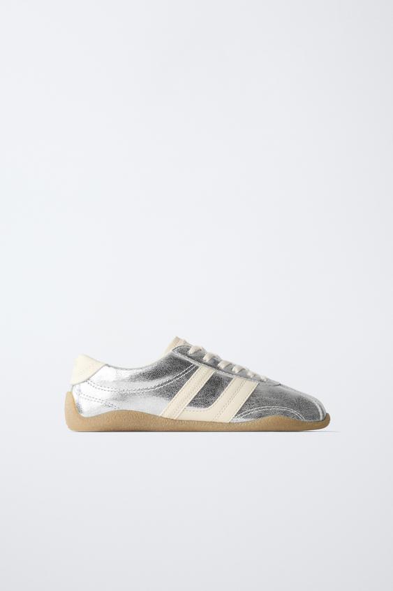 METALLIC PLIMSOLLS - Silver by Zara - Image 0