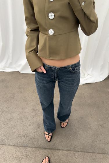 TRF LOW-RISE JEANS - Blue by Zara