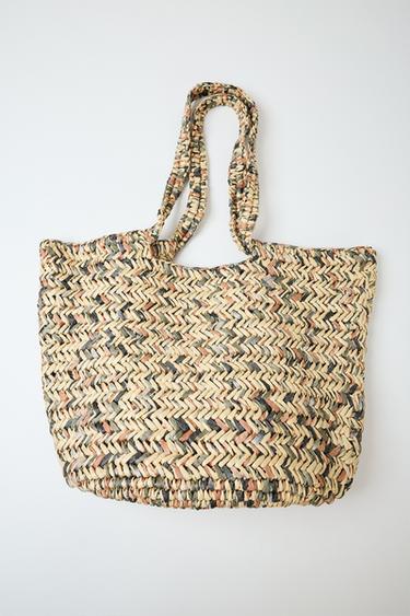 BRAIDED TOTE BAG - Light beige by Zara