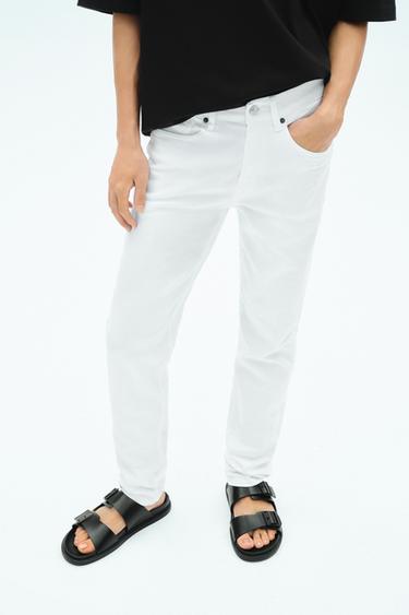 SLIM FIT JEANS - White by Zara