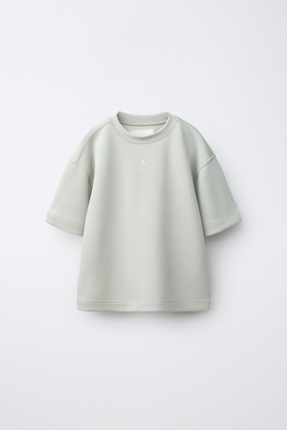 SPORTY SLOGAN T-SHIRT - Light mint green by Zara - Image 0