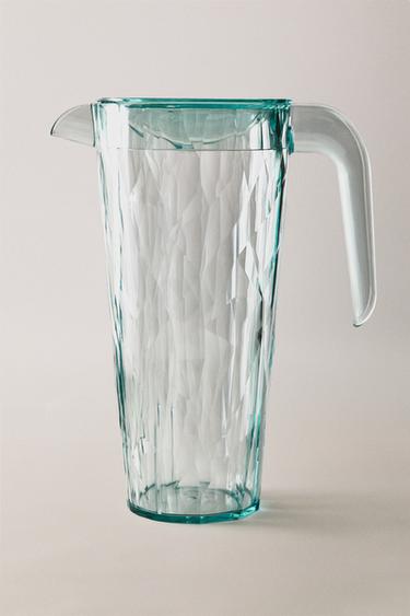 DIAMOND-EFFECT ACRYLIC JUG - Light blue by Zara