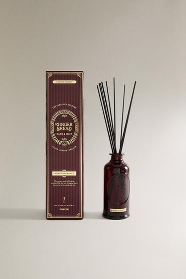 (195 ML) GINGERBREAD REED DIFFUSER - Red by Zara