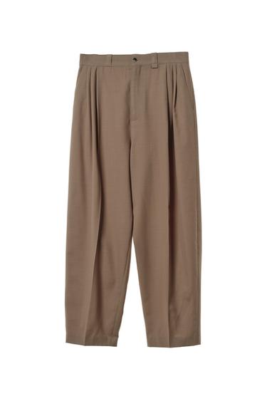 PLEATED SUIT TROUSERS WILLY CHAVARRIA X ZARA - camel by Zara