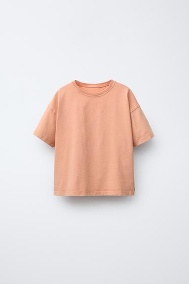 FADED-EFFECT T-SHIRT - Orange by Zara