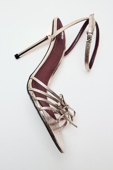 HEELED SANDALS WITH BOWS - 1-870 by Zara