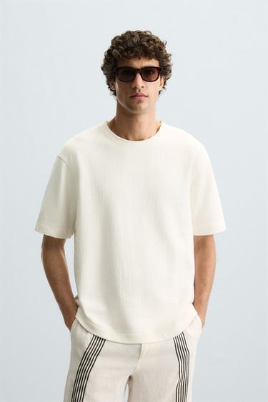 TEXTURED REGULAR FIT SWEATSHIRT - Oyster-white by Zara