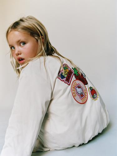 HELLO KITTY © SANRIO BOMBER JACKET - Ecru by Zara