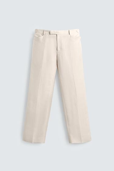 SUIT TROUSERS BOBBY GILLESPIE X ZARA - Ecru by Zara