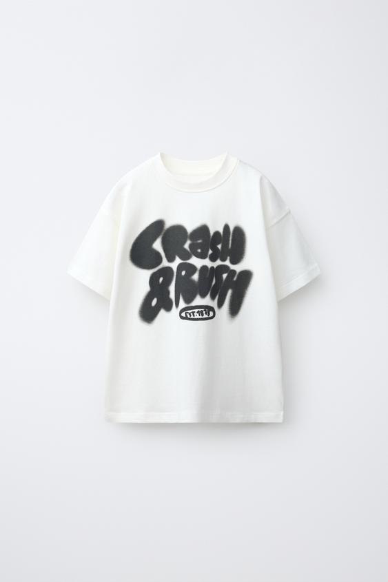 GRAFFITI PRINT T-SHIRT - White by Zara - Image 0